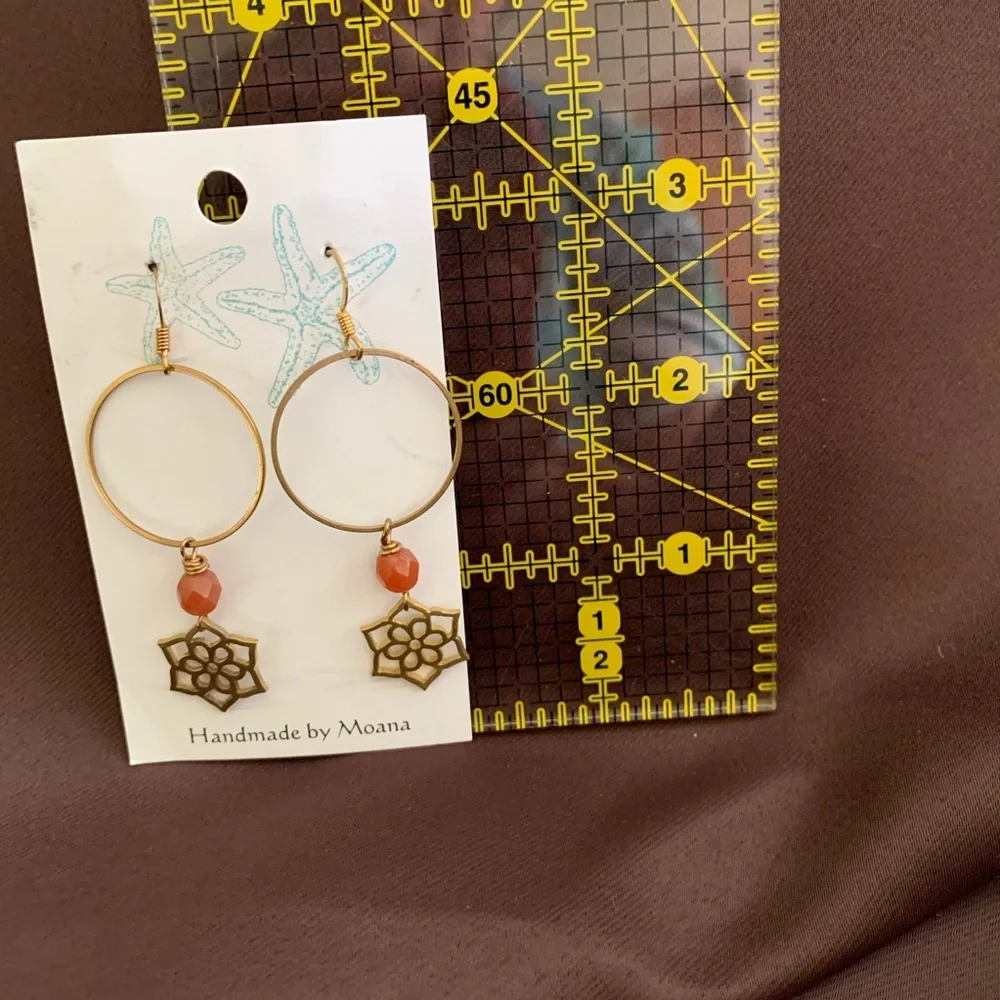 Handcrafted earrings, one of kind